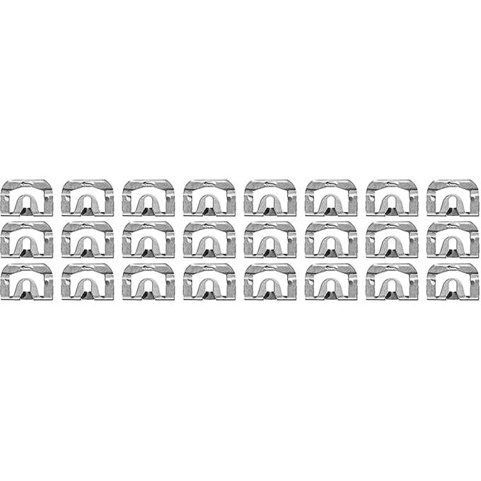 Redline Restomotive® 1967-1972 GM Car 24 Piece Upper / Lower Windshield or Back Window Molding Clip Set