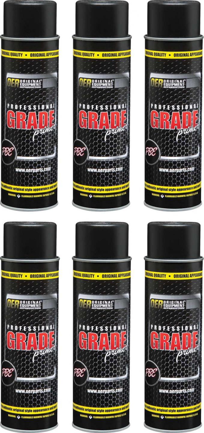 Red Oxide Professional Grade High Solids Sanding Primer Case of 6 - 20 Oz Aerosol Cans