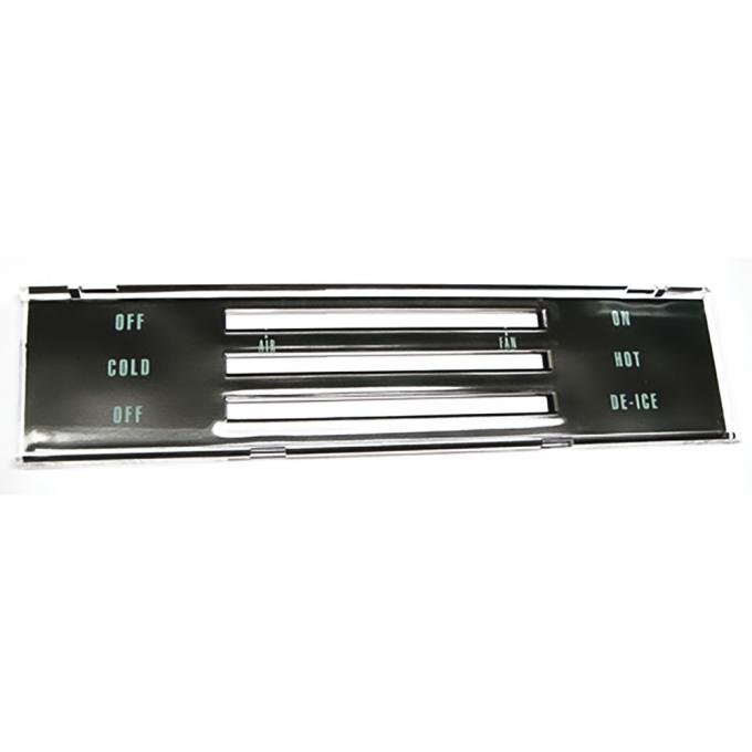 OER 1968 Chevrolet Chevelle, El Camino, Lens, Heater Control Panel, No A/C IN6670Z