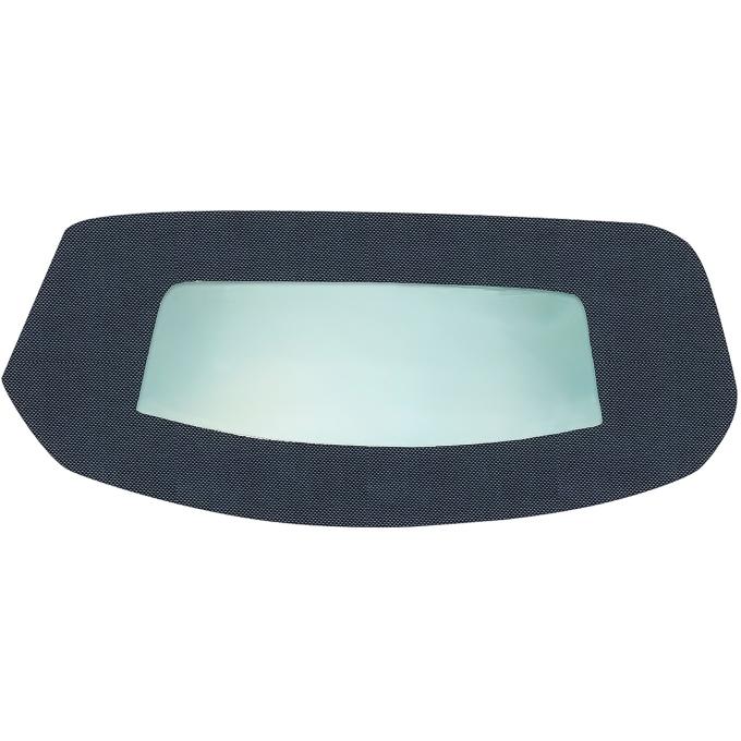 1966-67 Chevelle, GTO, Cutlass, Convertible Top Plastic Window w/o Valance, Superior Pinpoint Vinyl, Dark Blue/Black