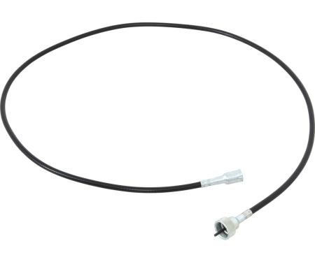 1969 Biscayne, Bel Air, Impala, Camaro, Chevelle, Firebird, Nova, Speedometer Cable and Casing, For Clip Retained on Speedometer Side, 62" Long