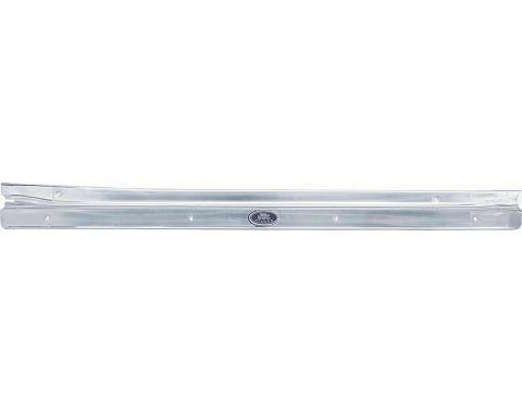 OER 1968-79 Nova, Ventura, Omega, Skylark, Door Sill Plate, 2 Door, w/Rivited Emblem, RH Passenger Side 7728956
