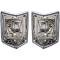 1968-69 El Camino, Chevelle Station Wagon, Tail Lamp Housings, Chrome Plated, LH & RH, Pair