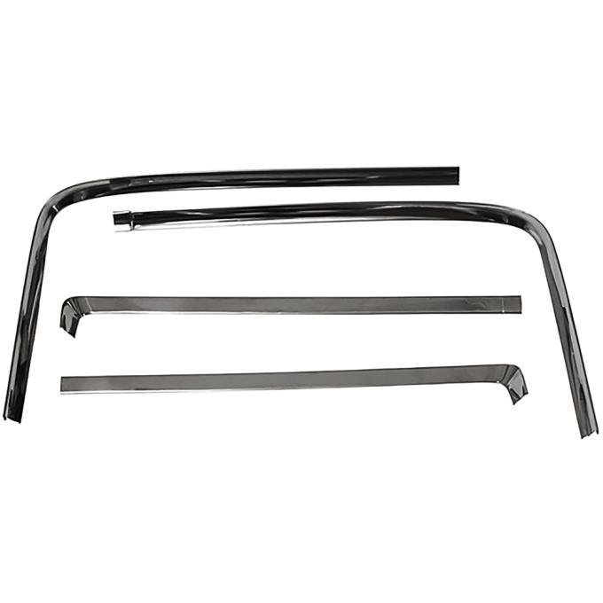 OER 1966-67 Buick, Chevrolet, Oldsmobile, Pontiac A-Body 2-Door Coupe, Rear Window Reveal Molding Set, 4 Pieces XP4733A