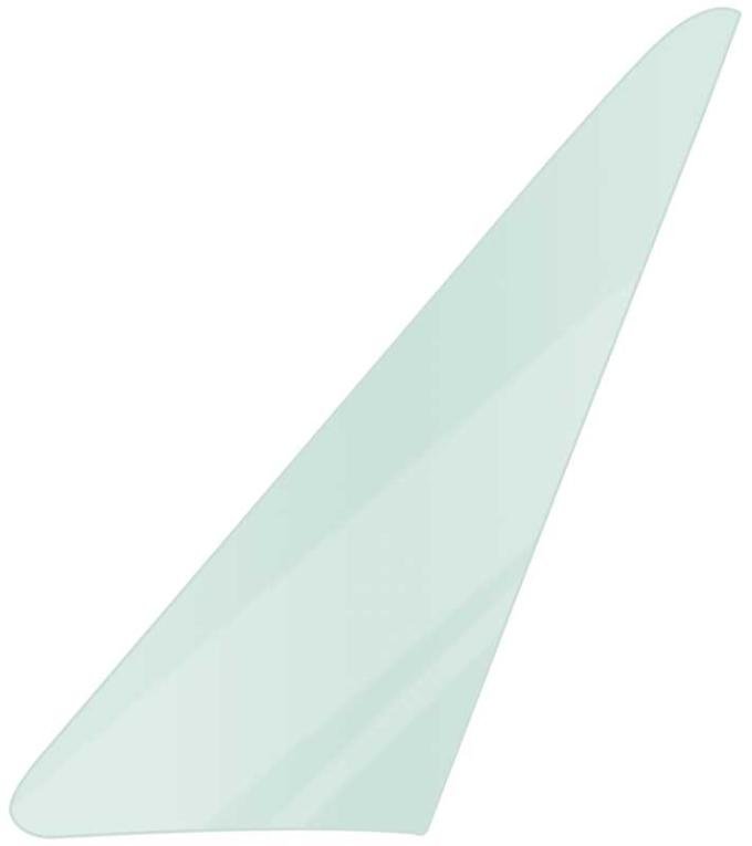 OER 1965-68 Buick, Cadillac, Chevy, Pontiac, Oldsmobile, Full Size, Vent Window Glass, 2 & 4 Door Hardtop, 2 Door Coupe, Convertible, Light Green Tint, LH Driver Side VG3406T