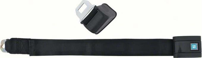 OER 1968-72 GM Retractable Seat Belts (Pair) - Black *881317