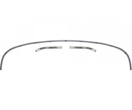 OER 1967-68 Impala, GM B-Body, Convertible Top Rear Tack Strip Bow Set, 3-Piece CTS6768