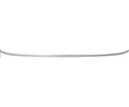 1968-72 Chevelle, Malibu, Cutlass, GTO, Skylark, LeMans, Convertible Upper Windshield Reveal Molding, Polished Stainless Steel