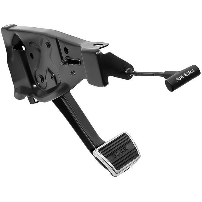 OER 1968-72 Tempest, Lemans, GTO, Park Brake Assembly, With Pedal Pad, Pedal Trim Plate, and Release Knob K1035