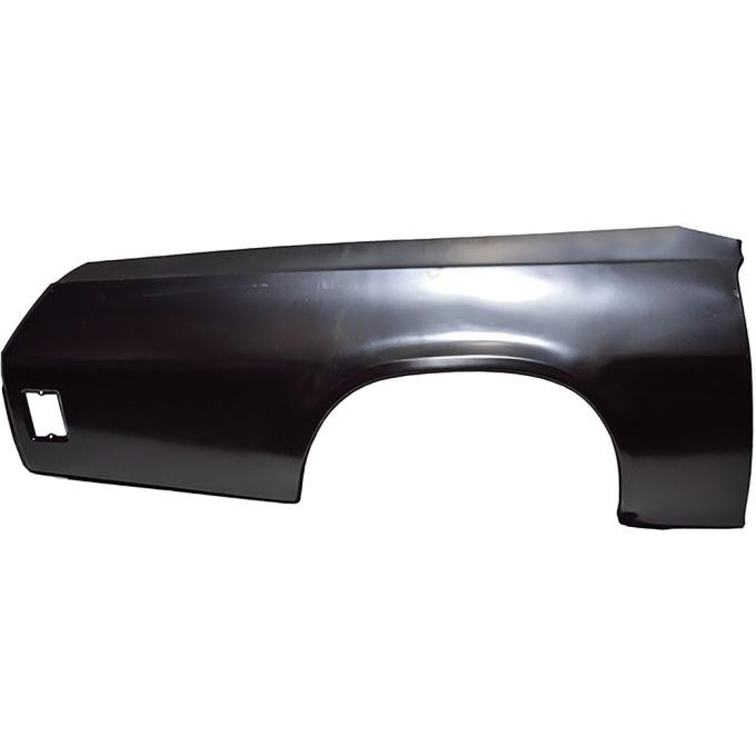 1973-77 El Camino, Sprint, Rear Quarter Panel Skin, Without Sail Panel, RH