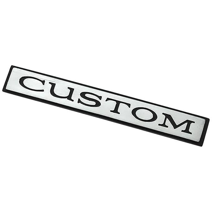 OER 1970-72 Buick Skylark, Quarter Panel Emblem, "CUSTOM" 9823098