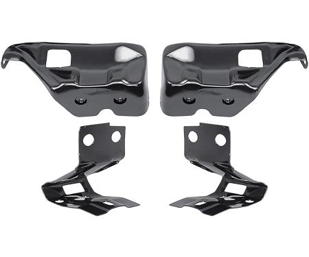 OER 1971-72 Chevelle, Malibu, Rear Bumper Bracket Set, All Models Except Station Wagon, 4 Piece, Replaces GM#'s 3982417, 3982418, 3992653, 3992654 3982417K