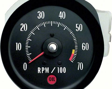 OER 1971 Chevelle SS/Monte Carlo SS Tachometer 6500 RPM Red Line 5657407