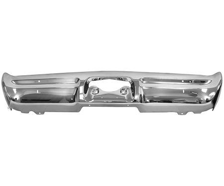 1967 Pontiac Tempest, Lemans, Chrome Rear Bumper, without Backup Lamp Holes