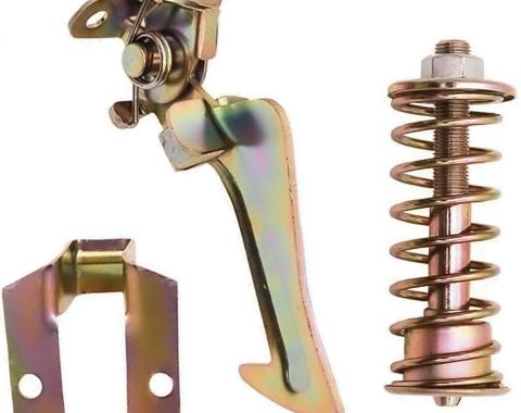 OER 1965-67 Pontiac Tempest, Lemans, GTO, Hood Catch and Pilot Bolt Set, Pilot Bolt, Spring, Safety Catch and Bracket BP1172G