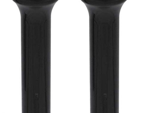 OER 1968-91 GM, Door Lock Knobs, Standard Interior, Smooth Design, Black, Pair CLK801