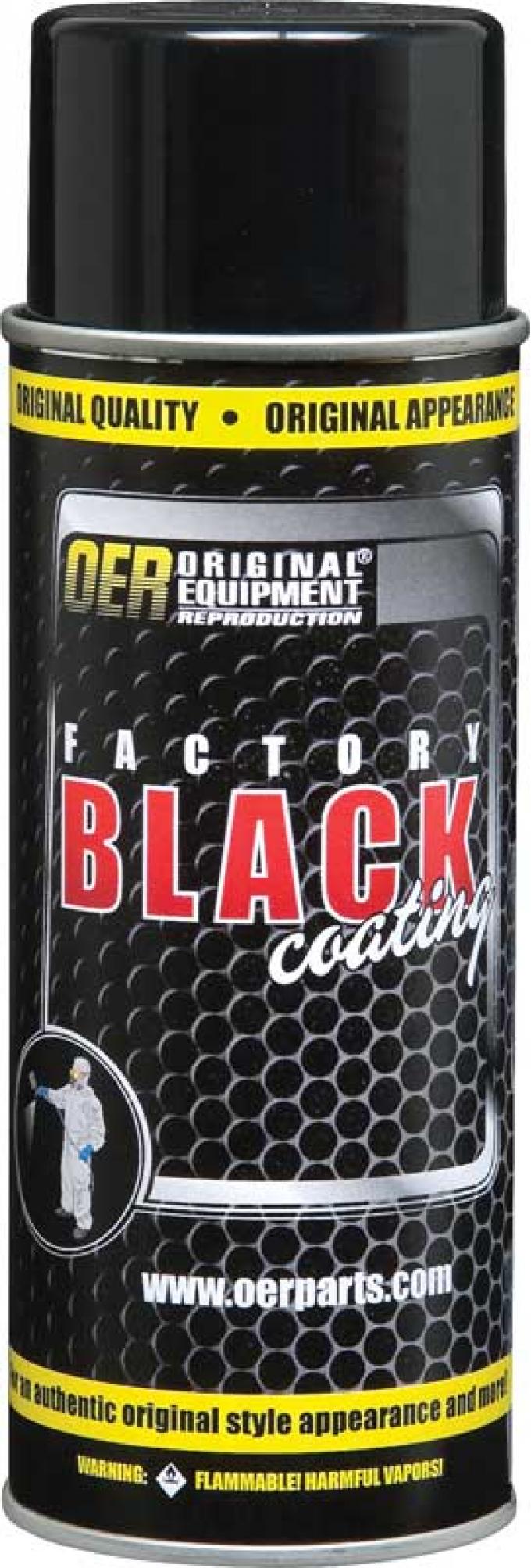 OER "Factory Black" Ultra Flat Black Paint - 12 Ounce Net Weight K89540