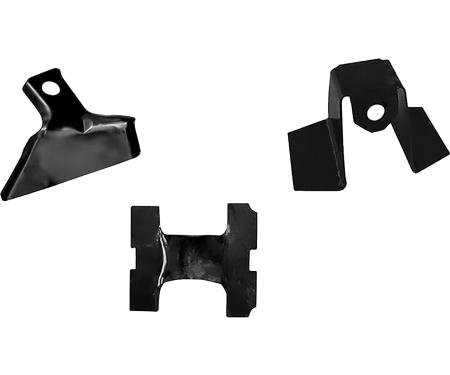 OER 1973-77 Chevrolet Chevelle, Malibu, Oldsmobile Cutlass, Buick Regal, Trunk Floor Bracket Set, 3 Pc. GN110690