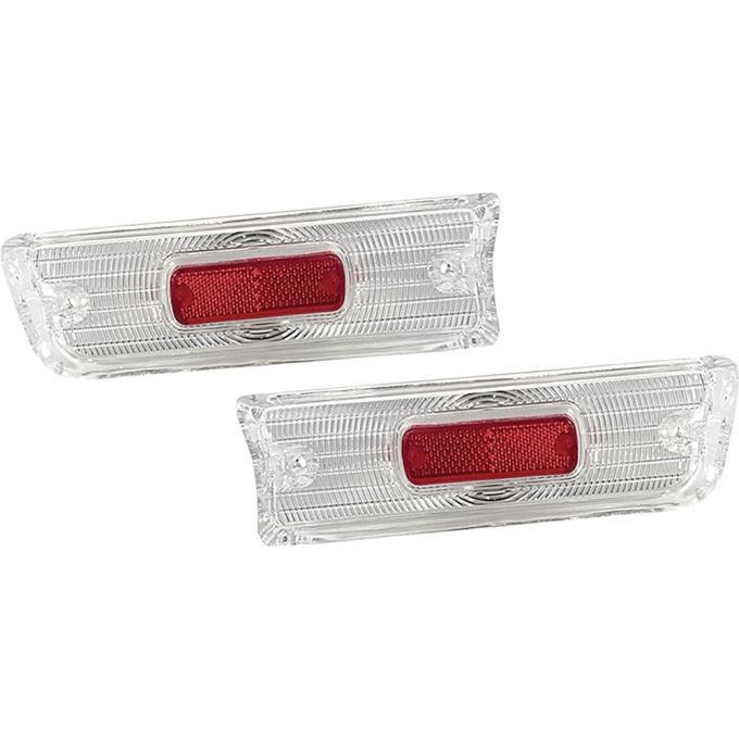 1964 Chevrolet Chevelle, Malibu, Backup Light Lenses, All Models Except Station Wagon, LH and RH