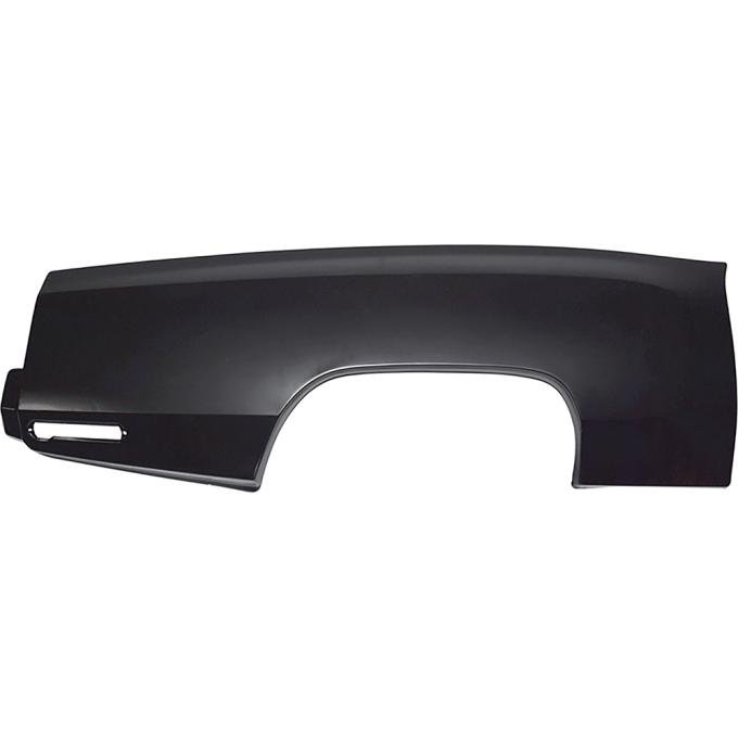1970-72 Monte Carlo, 2-Door Hardtop or Convertible, Rear Quarter Panel Skin, Without Sail Panel, RH