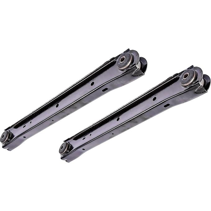 1964-72 Chevelle, El Camino, GTO, Tempest, LeMans, Skylark, Cutlass, 442, F85, 1970-72 Monte Carlo, 1971-72 Sprint, Rear Lower Control Arms, with Special Performance Suspension, Features Original Style Rubber Bushings and Boxed Inserts