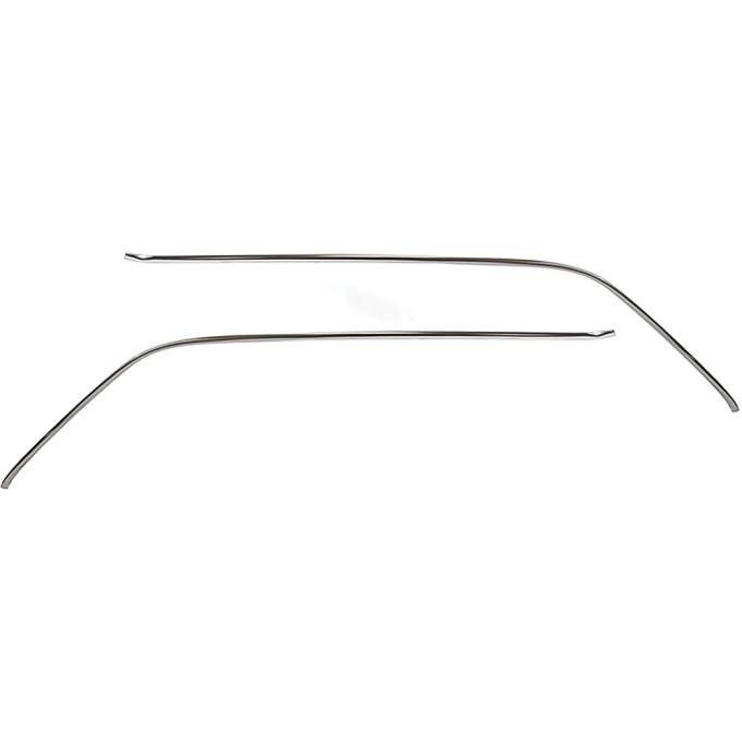 1966-67 Chevelle, GTO, Tempest, LeMans, Skylark, Gran Sport, 442, Cutlass, F85, Roof Drip Molding Set, 2 Door Hardtop, LH & RH, Pair