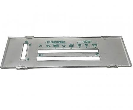 OER 1970 Chevrolet Chevelle, El Camino, Lens, Heater - A/C Control Panel, With A/C IN6673Z