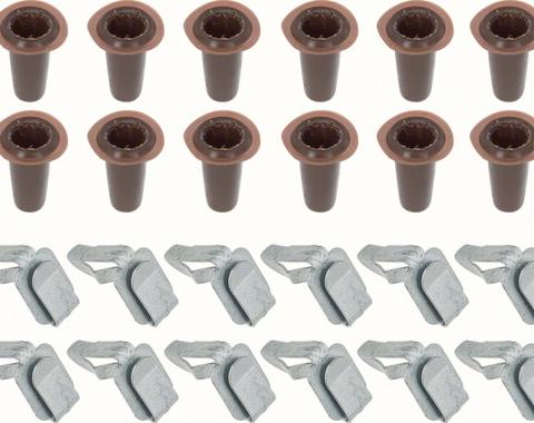 OER 1958-81 GM Door Panel Plugs Clips 24 Pc Set K6581