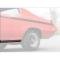 1970-72 Skylark GS, Rocker Panel Molding, Stainless Steel, With Red Stripes, LH, Driver Side