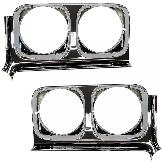 OER 1970 Buick Skylark, GS, Sportwagon, Headlamp Bezel Set, LH and RH, Pair GH1100S