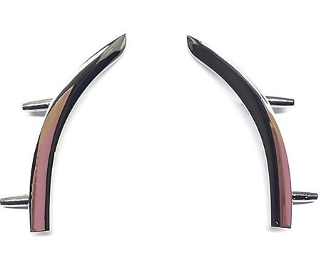 OER 1970-72 Oldsmobile Cutlass Supreme Hardtop, Convertible, Molding, Quart Panel Extension, Chrome, Pair XP4536T