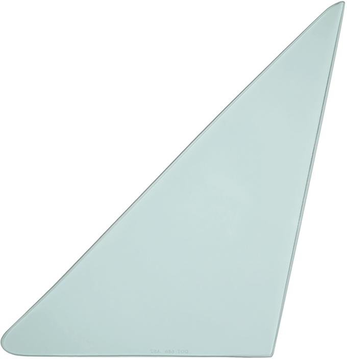 1966-67 Buick GS, Special, Skylark, Olds F85, Cutlass, Pontiac GTO, LeMans, 2 Door Sedan, Vent Window Glass, LH, Light Green Tint