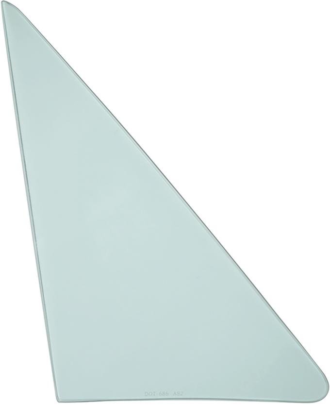 OER 1968 Chevrolet Chevelle, Buick Special, Skylark, GS, Olds F85, Cutlass, Pontiac GTO, Tempest, LeMans, 2 Door Hardtop or Convertible, Vent Window Glass, RH, Light Green Tint DV3949T
