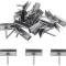 1955-68 Buick, Chevy, Pontiac, Oldsmobile, Full Size Cars, Door Panel Nail Set, 26 Piece