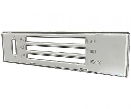 OER 1971-72 Chevrolet Chevelle, El Camino, Lens, Heater Control Panel, No A/C IN6674Z