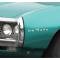 1967-69 Pontiac Lemans, Quarter Panel or Front Fender Emblem, LeMans Letter Set, 6-Pieces, LH or RH