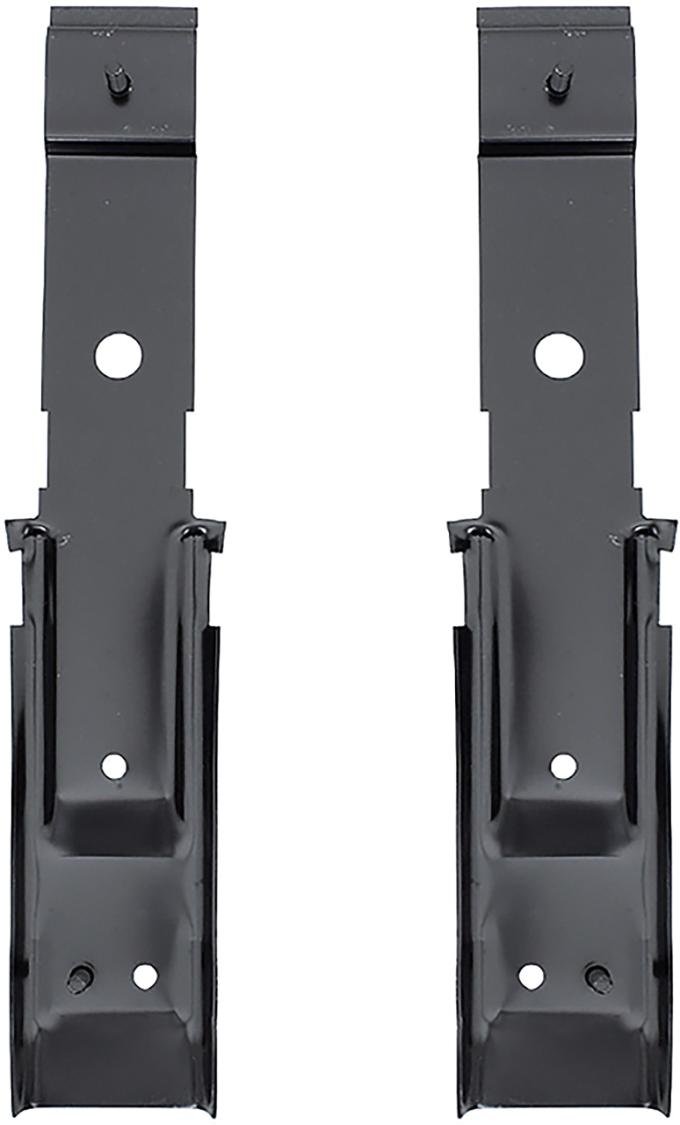 1964-65 Chevelle, El Camino, GTO, Skylark, Cutlass, 442, LeMans, Tempest, Bucket Seat to Floor Pan Inner Mounting Brackets, LH and RH