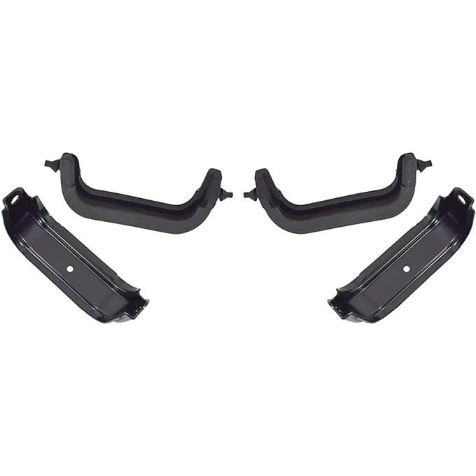 1967-72 Cutlass, 442, F85, Lower Radiator Mounting Bracket and Rubber Cushion Set, Fits 4-Row Heavy Duty Radiator, 4-Piece