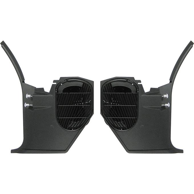 OER 1968-72 GM, A Body, Kick Panel Set, wthout Factory Air Conditioning, Black, LH & RH, Pair 8736426P