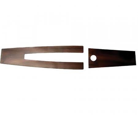 OER 1970-72 Buick Skylark, GS, Console Door/Lid, Woodgrain Insert, 2 Pieces CP5615S