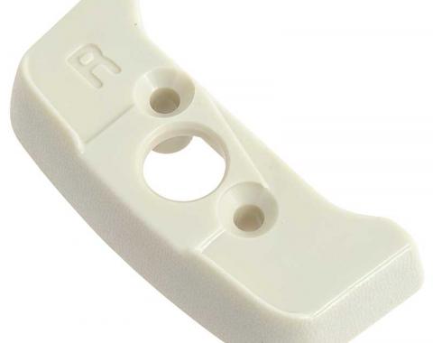 OER 1974-92 Seat Belt Shoulder Belt Guide Escutcheon - RH - White 20552355