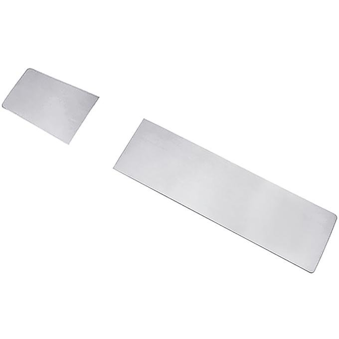 1968-72 Chevelle, El Camino, Center Console Top Plate Aluminum Inserts, Models with a Manual Transmission