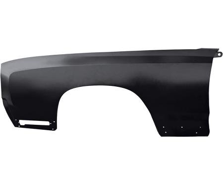 1970 Monte Carlo, Front Fender, LH Driver Side, EDP Coated
