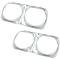 1970 Cutlass, 442, F85, Headlamp Bezel Set, Aluminum, Pair