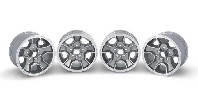 1981 Camaro, Z28 Aluminum Wheel, N90 Style 15" X 7", 5 x 4-3/4" Bolt Pattern 4-1/4" Backspace, Set of 4