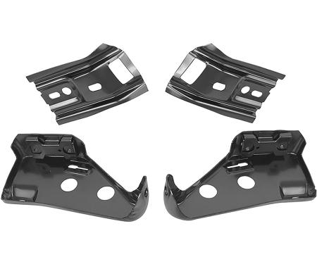 OER 1970 Chevelle, Malibu, Rear Bumper Bracket Set, All Models Except Station Wagon, 4 Piece, Replaces GM#'s 3968525, 3968526, 3968527, 3968528 3968525K