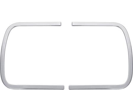 1964 Chevelle, Malibu, Tail Light Cove Moldings, LH and RH, Bright Finished Aluminum