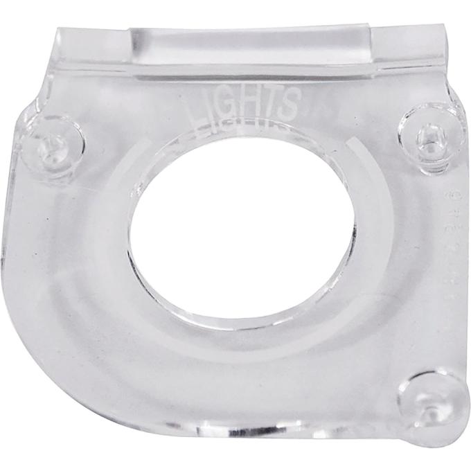 1971-72 Chevelle, El Camino, Monte Carlo, Sprint, Headlight Switch Lens, Clear, Models with Gauges