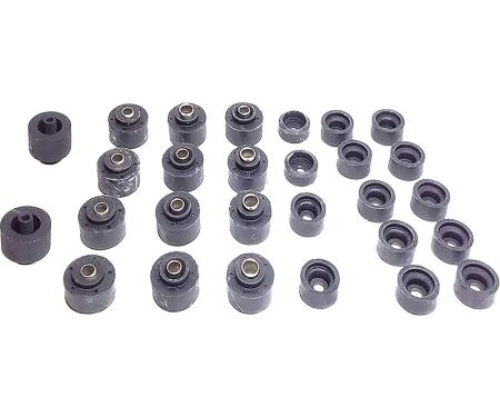 1973-77 Regal, Cutlass, Monte Carlo, El Camino, LeMans, Body Mount Bushing Set, 28 Piece Set