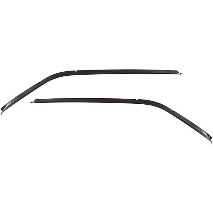 1966-67 Chevelle, GTO, Tempest, LeMans, Skylark, Gran Sport, 442, Cutlass, F85, Roof Drip Rails, Stamped Steel, 2 Door Hardtop Models, LH & RH, Pair